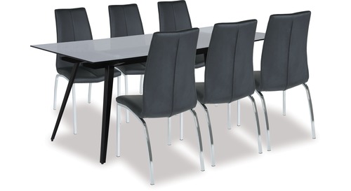 Monti Dining Table & Asama Chairs x 6 Monti Dining Table & Asama Chairs x 6